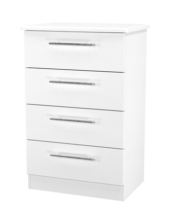 Osprey Ready Assembled 4 Drawer Midi Chest - Kids