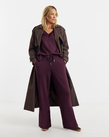 Plum Modal Wide Leg Jogger