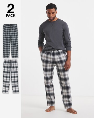 2 Pack Woven Check Flannel Bottoms