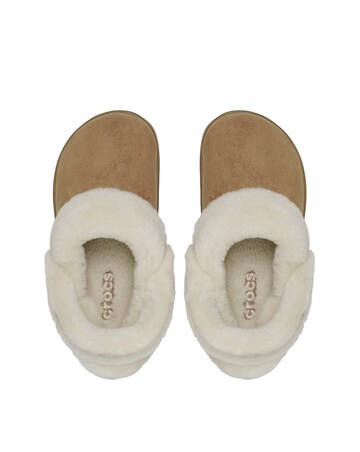 Crocs Sepia Classic Unfurgettable Vegan Suede Clog - Standard Fit