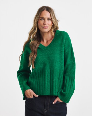 Sponge V Neck Jumper