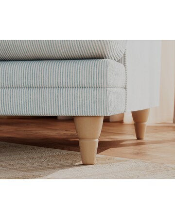 Lily Stripe Footstool