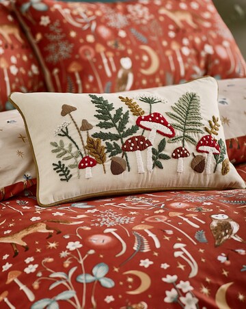 Catherine Lansfield Embroidery Woodland Cushion