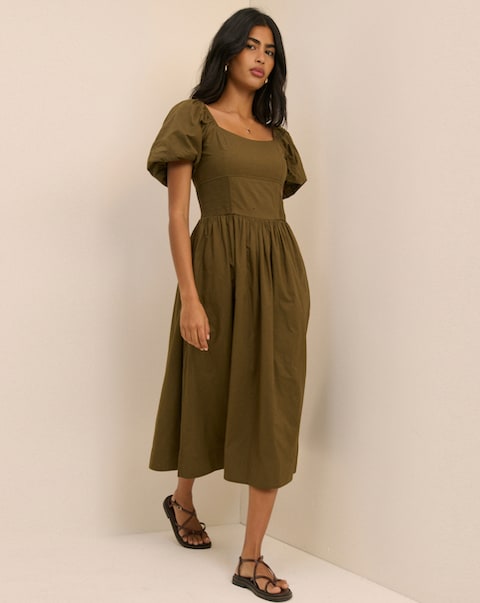 NOBODYS CHILD MARA MIDI DRESS