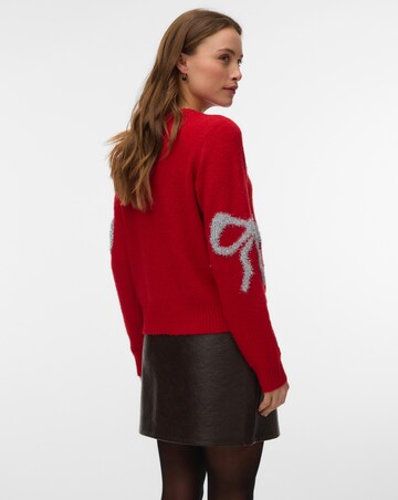 VERO MODA SPARKLE BOW O-NECK CARDIGAN