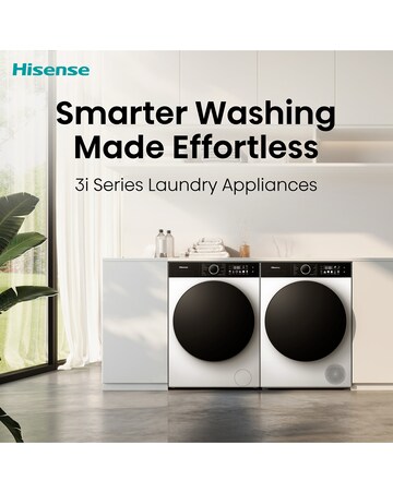 Hisense 3i 9kg 1400rpm KitchenFit Washing Machine White