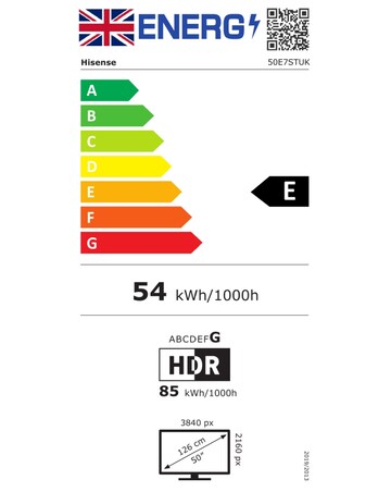 Hisense 50E7STUK 50in QLED 4K Ultra HD HDR Smart TV