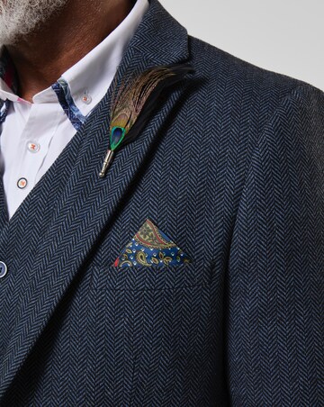 Joe Browns Charming Herringbone Blazer - Navy