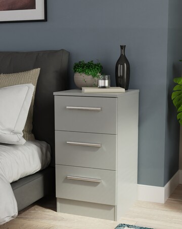 Eider Ready Assembled 3 Drawer Bedside - Kids