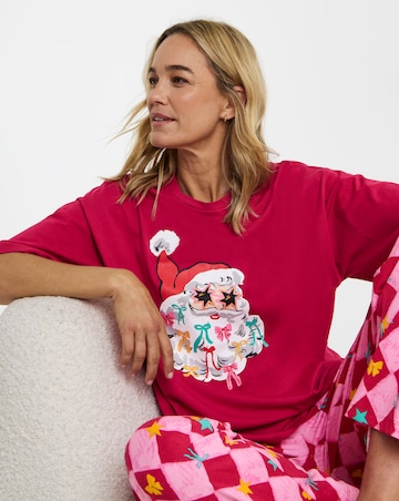 Pretty Secrets Santa Graphic Pyjama Set