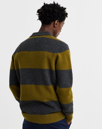 Stripe Slouch Knitted Polo