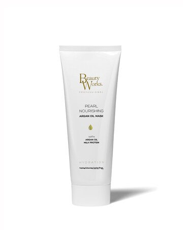 Beauty works Argan Oil 3-Piece Nourishing Hair Treatment Gift Set with Bag