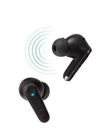 Reflex Active Black Noise Cancelling Bluetooth Earbuds