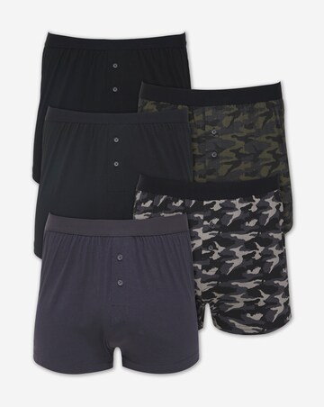 5 Pack Camo Loose Boxers