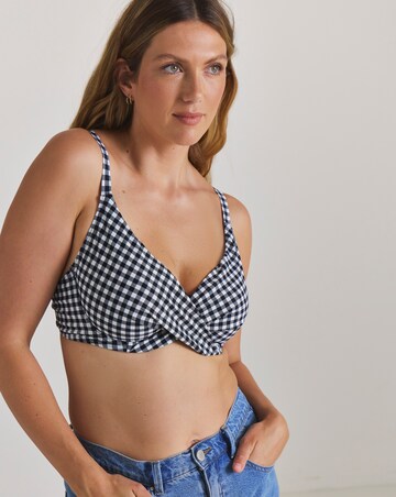 Figleaves Tailor Underwired Non Padded Wrap Bikini Top