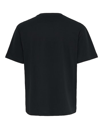 Only & Sons Iron Maiden Relaxed Fit Astronaut Skeleton T-Shirt - Black