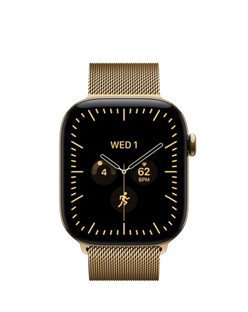 Apple Watch Series 12 GPS + Cellular 46mm - Gold Titanium/Gold Milanese - S/M