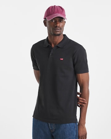 Levi's Short Sleeve Housemark Pique Polo - Black