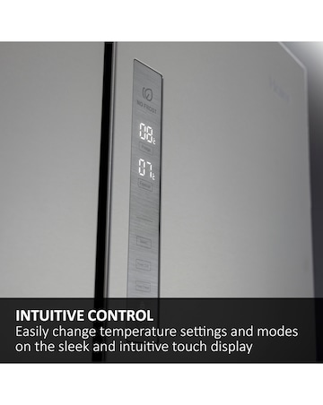 Haier HFR5719ENPB 70 FD Plain Door Refrigerator Black + Install