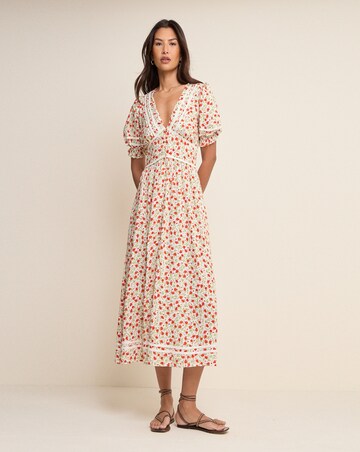 NOBODY'S CHILD PETITE SAFFY MIDI DRESS
