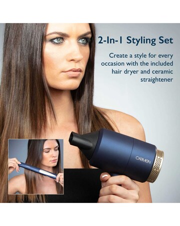 Carmen Hair Dryer and Straightener Set