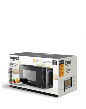 Tower 20L 800W Microwave Black