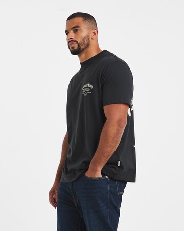 Jack & Jones Montreal Typo Back Graphic T-Shirt - Black