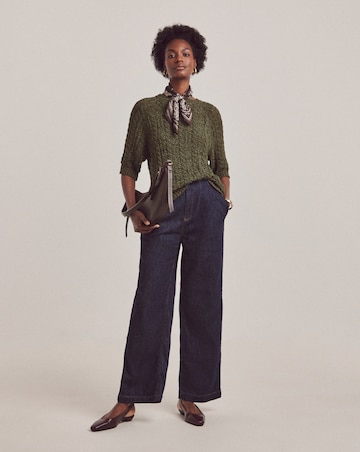 Anthology Khaki Cable Half Sleeve T-shirt