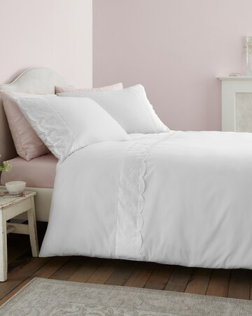 Bianca Fine Linens Elise Lace Duvet Cover Set