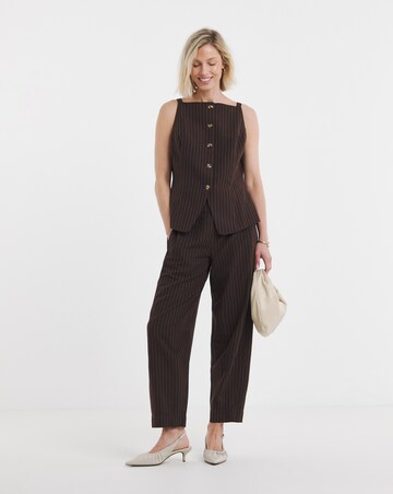 Pinstripe Button Down Top