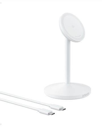 Anker MagGo 15W MagSafe Wireless Charging Stand - White