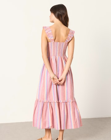Fatface Eva Stripe Midi Dress