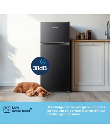 Fridgemaster MTM48120EB Fridge Freezer - Black E Rated