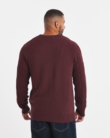 New Cable Design Crew Neck Jumper