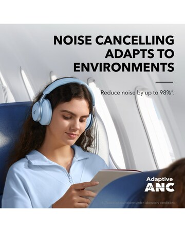 Soundcore Space One Noise Cancelling Over-Ear Headphones - Blue
