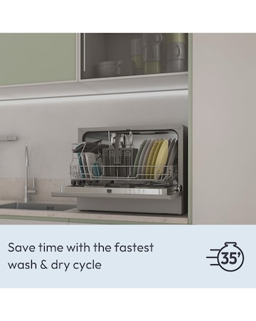 Install - Candy Rapido Table Top Dishwasher- Graphite