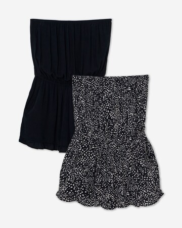 JD Williams 2 Pack Value Bandeau Beach Playsuits