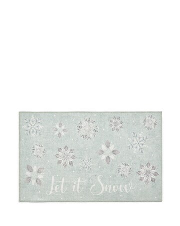 Christmas Snowflakes Washable Doormat