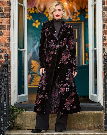 Joe Browns Boutique Printed Velvet Coat