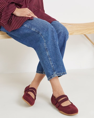 Joan Mary Jane Ballerina Trainers - Wide Fit (E)