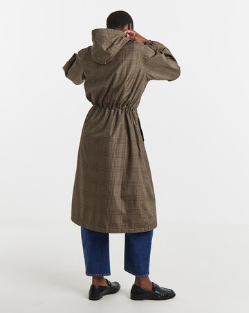 Khaki Longline Lightweight Raincoat