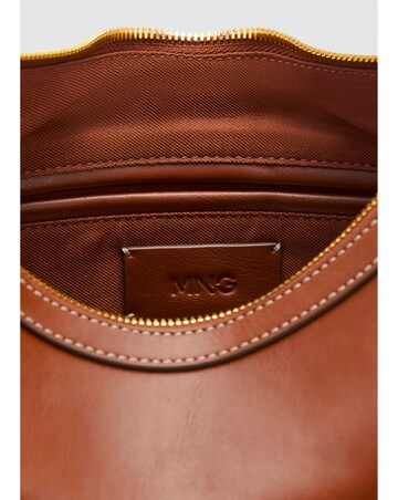 Mango Studded Saddle Shoulder Bag