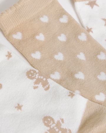 Pretty Secrets (3 Pair Pack) Gingerbread Christmas Socks