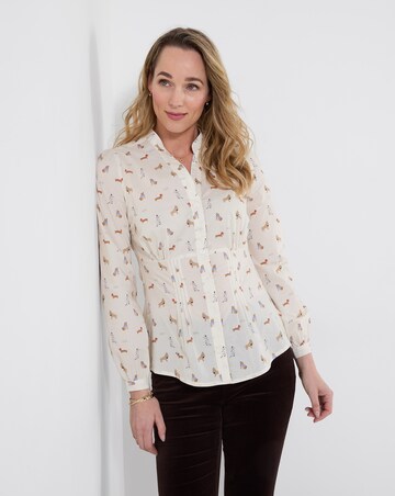 Joe Browns Button Through Dog Print Shirt