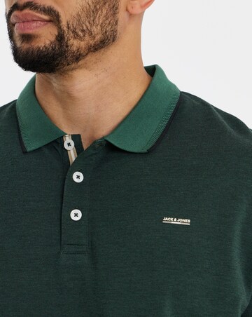 Jack & Jones Premium Alves Long Sleeve Polo - Green