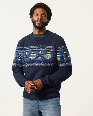 FatFace Puffin Crew Jumper - Navy