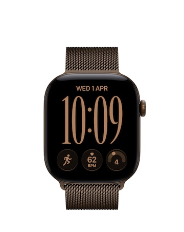 Apple Watch Series 12 GPS 46mm - Bronze Aluminium/Bronze Milanese Loop - S/M