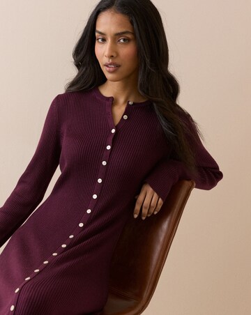 NOBODY'S CHILD BUTTON THROUGH MIDI DRESS