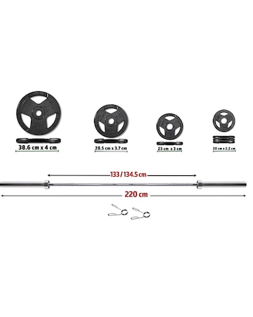 Marcy 100kg Olympic Weight Set & 7ft Bar