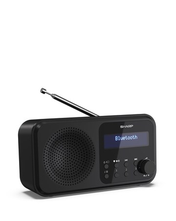 Sharp TOKYO Portable Digital Radio - Midnight Black